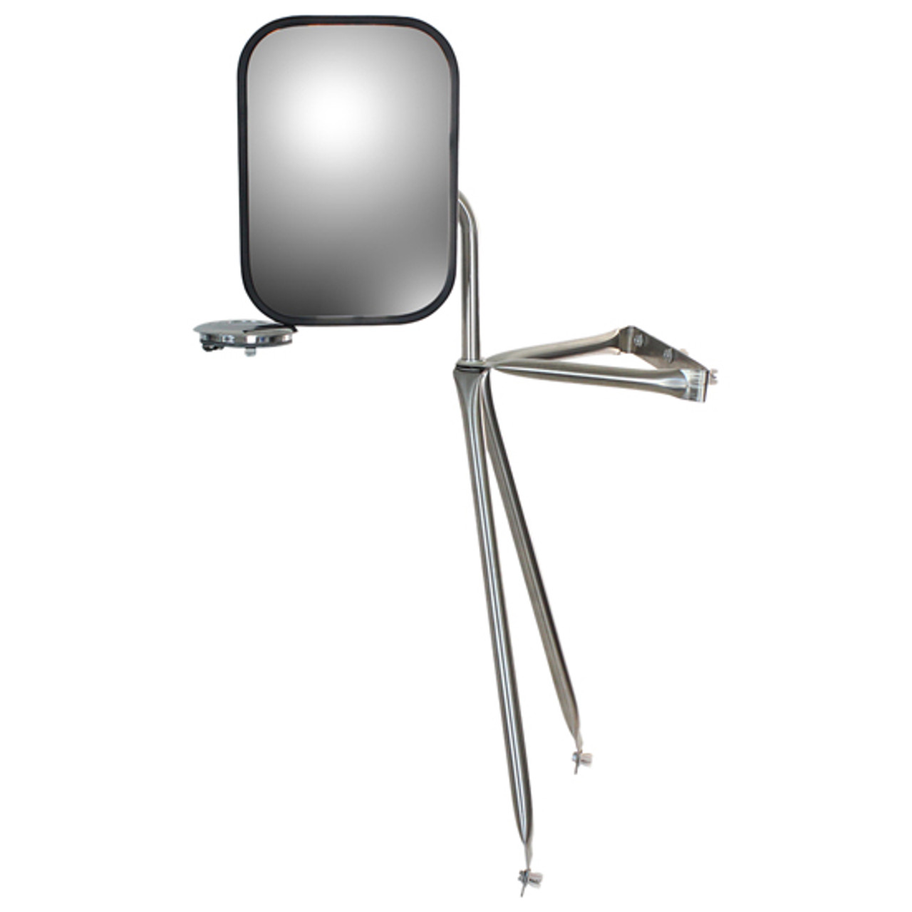 Stainless Steel Low Mount Swing-Away Mirror - 4 State Trucks