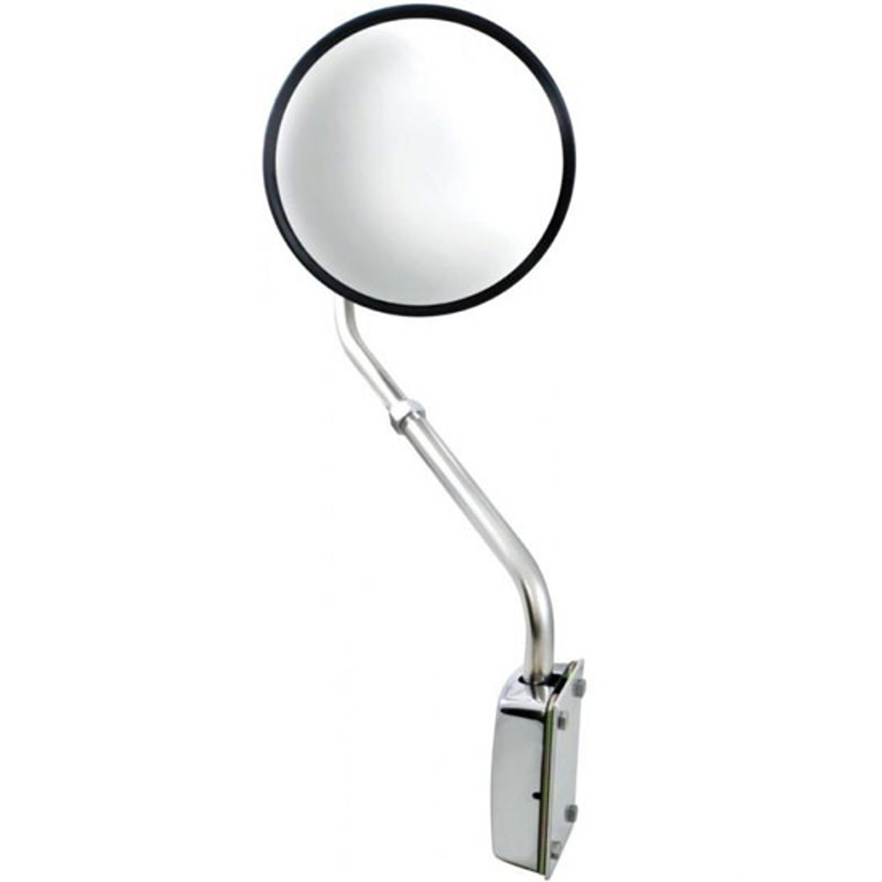 8 Inch Stainless Steel Convex Hood Mount Mirror - 4 State Trucks