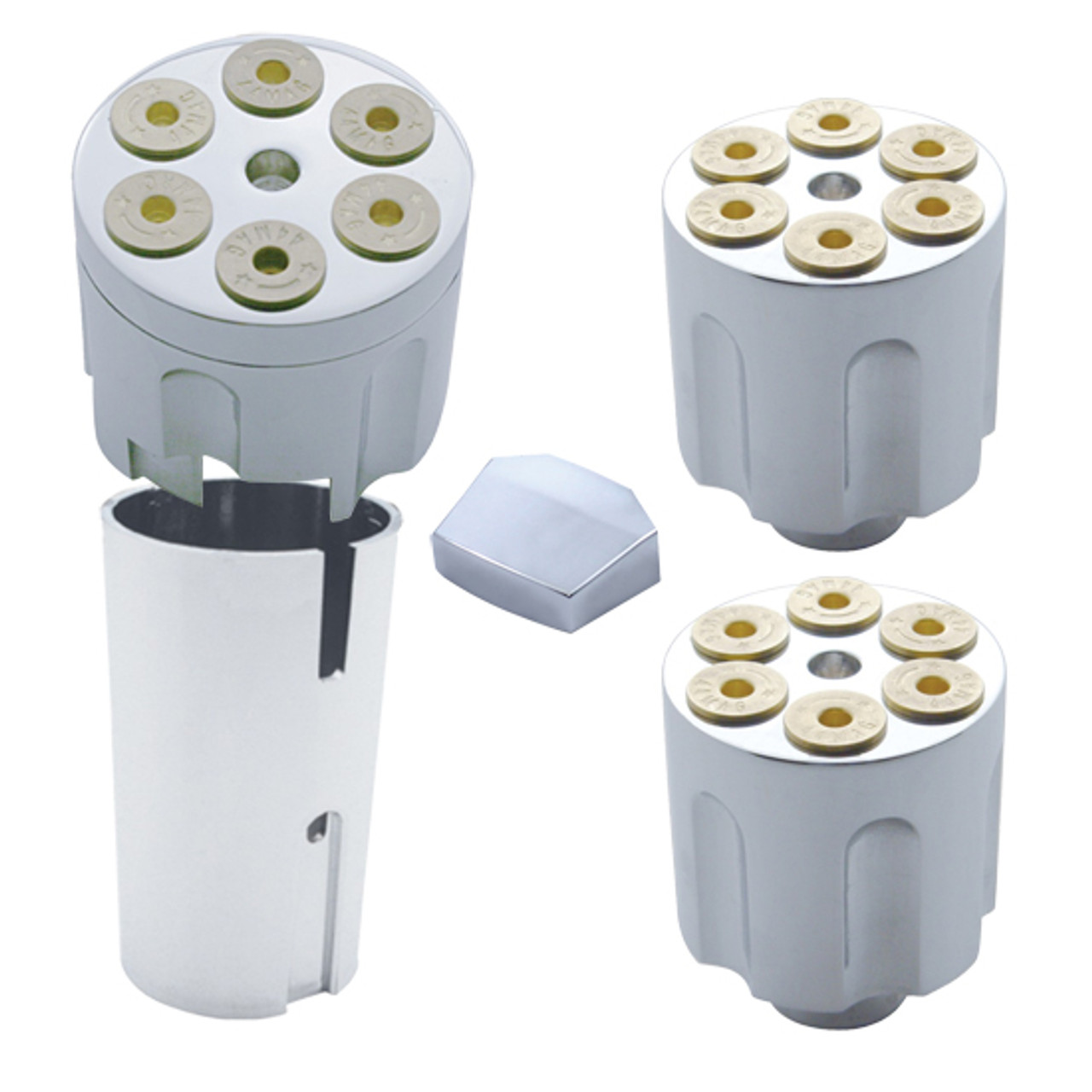 Gun Barrel Gear Shift Knob and Tractor/Trailer Knob Kit 4 State Trucks