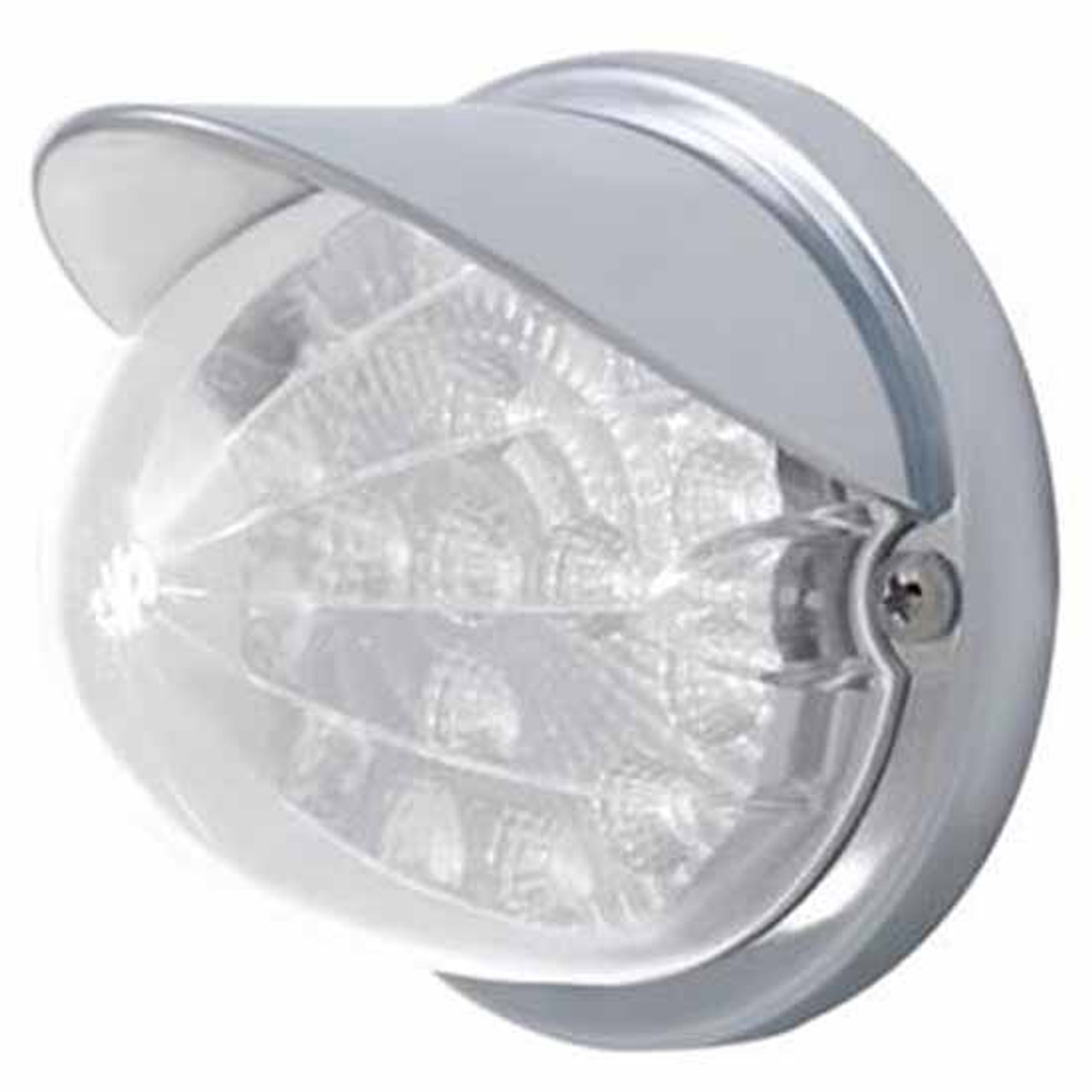 17 LED Reflector Watermelon Flush Mount Kit W/ Visor - Amber