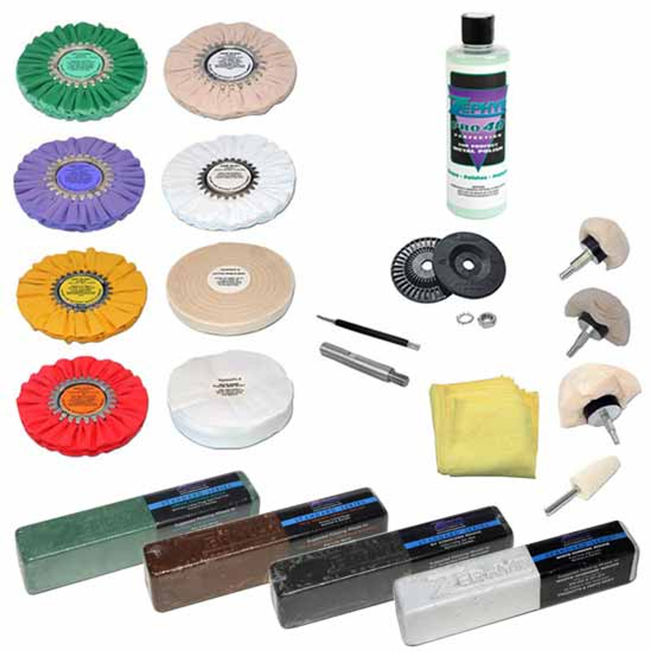 Zephyr 21 Piece Starter Buffing Kit - 4 State Trucks