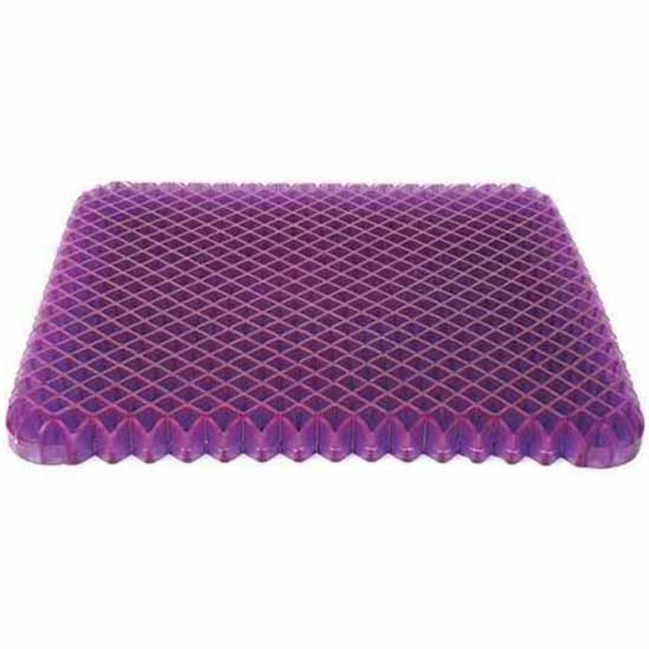 Purple Gel Original Low-Profile Seat Cushion With Washable Black Cover -  17.25 X 15.25 X 1.25 Inch - 4 State Trucks