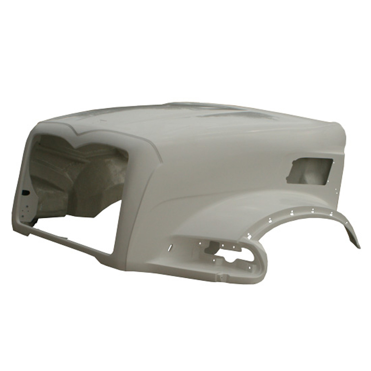 BESTfit Fiberglass Hood Shell W/ Hinge Bar Replaces 23243052