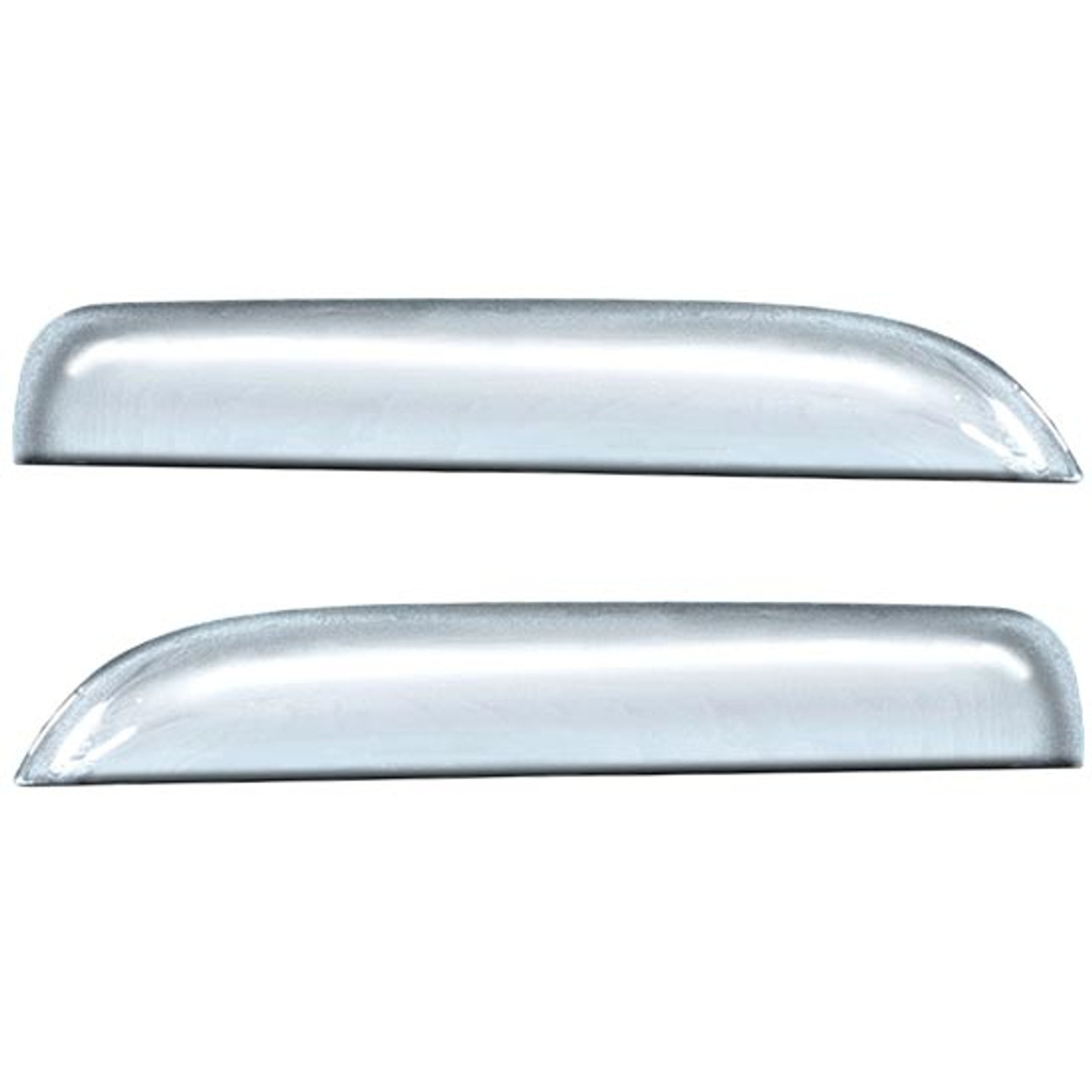 Chrome Chop Top Side Window Deflectors For Volvo VNL Gen II & VNM