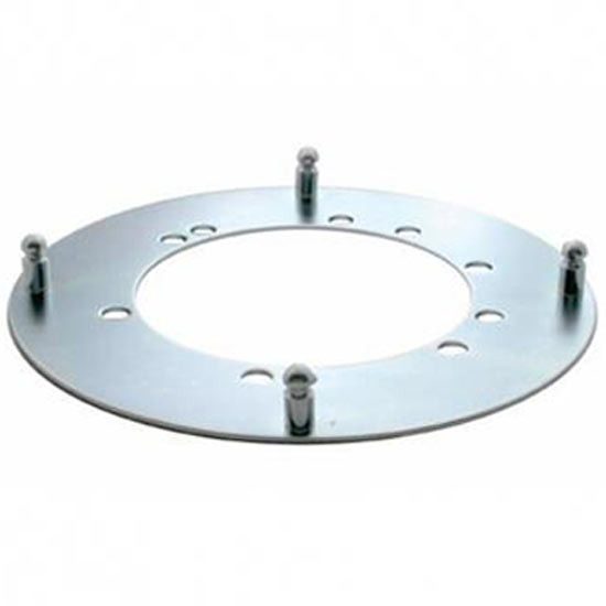 Metal Trailer Hubcap Mounting Bracket For 8 Inch Rear Hubcap On Trailer