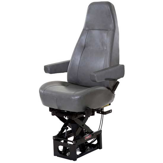 Bostrom T-915 High Back Air Suspension Truck Seat, Manual Lumbar