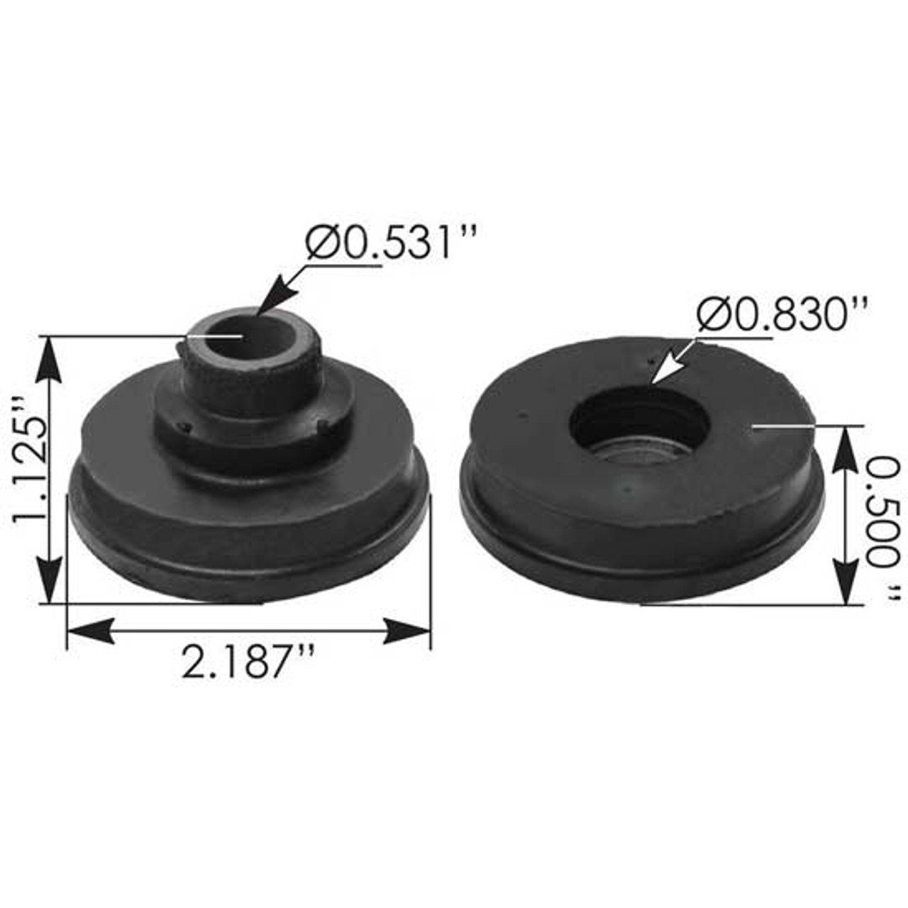 Radiator Mount Bushing For Ford F650F750, International LoneStar