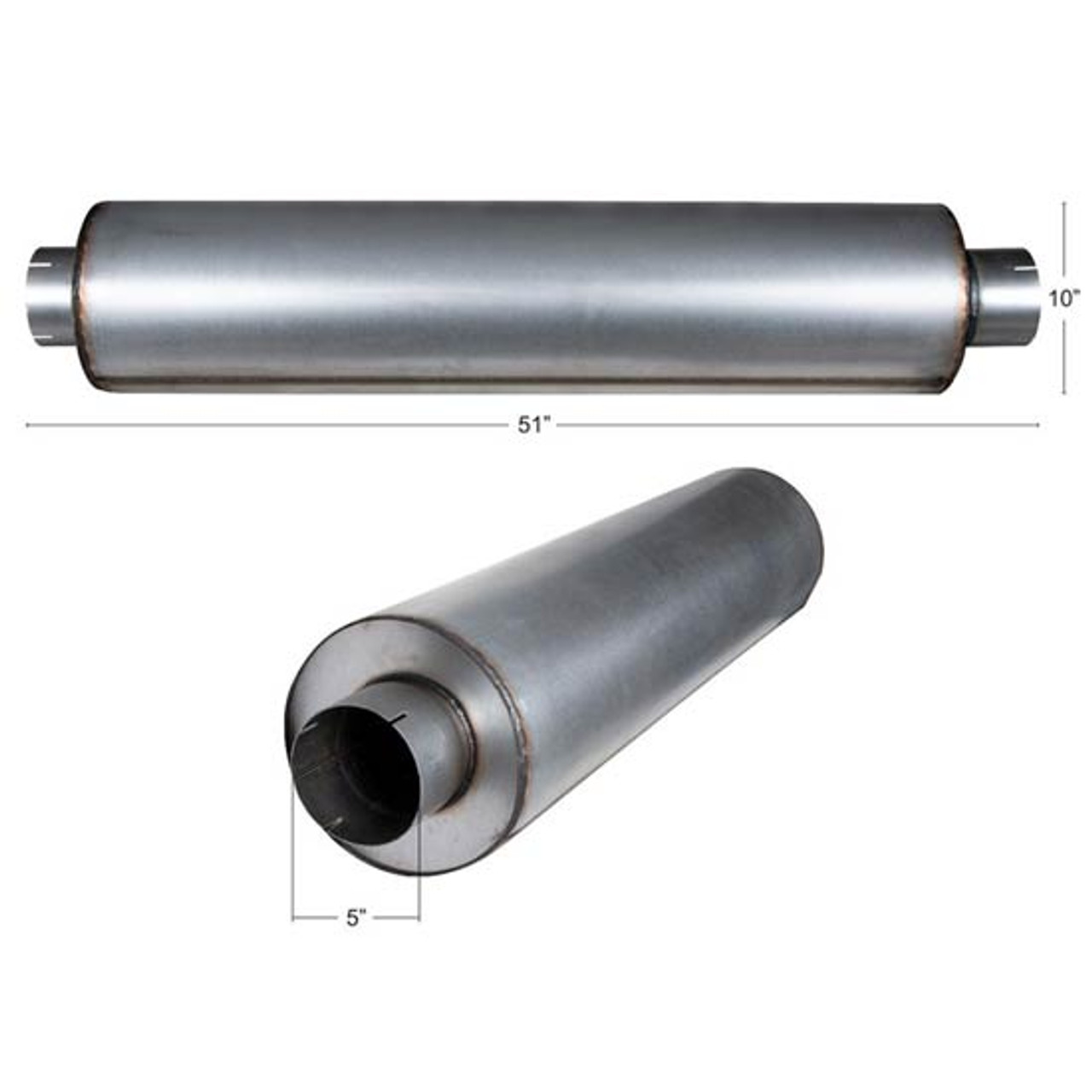 BESTfit 10 Inch Diameter Exhaust Muffler OE Style 5 ID / ID