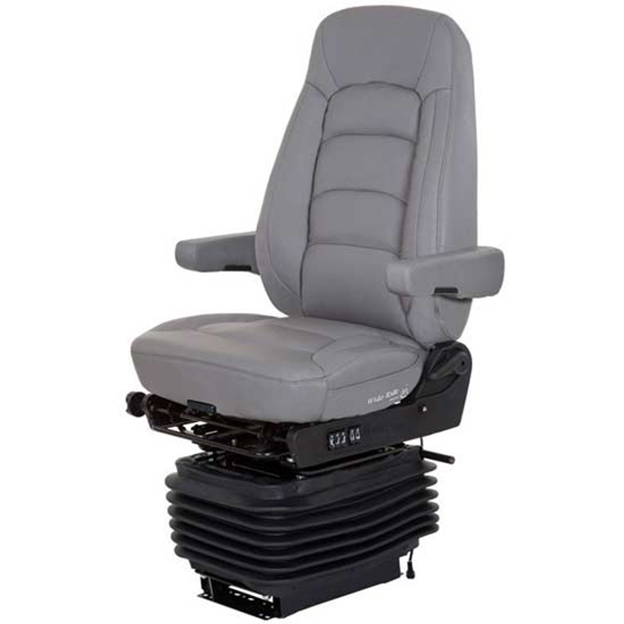 Seat Inc. Legacy Silver Seat W/ High Back, STD Base, Heated - DuraLeather  Burgundy - 4 State Trucks