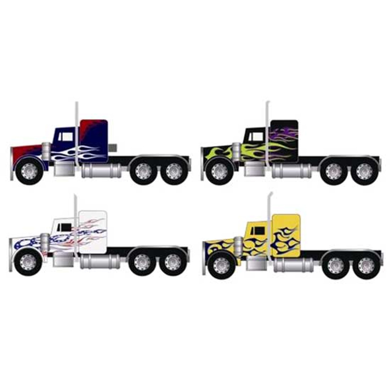 1/32 飛車角 BIG DECORATION TRUCK Freightliner 114SD Garbage Truck White and Green 