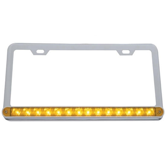 Chrome License Plate Lighted Frame