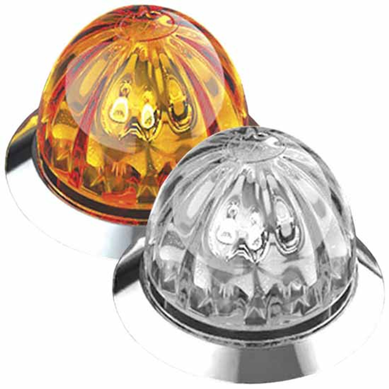 Mini Watermelon LED Marker Light W/ Single Stud Mount - 4