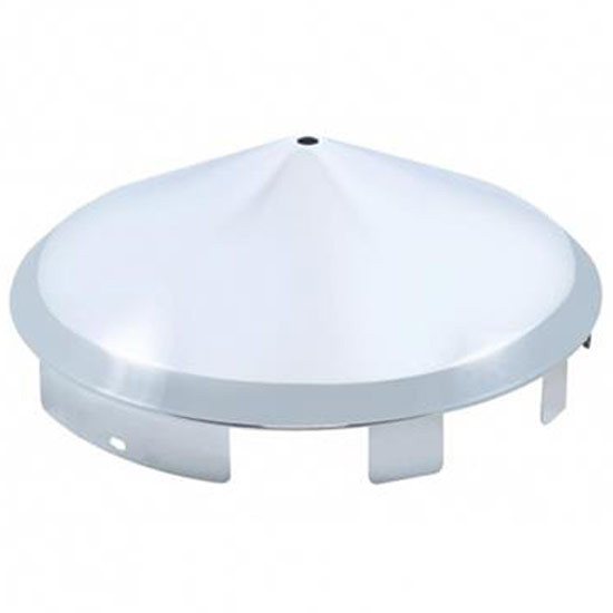 Stainless Steel Pointed Front Hubcap W/ Spinner Hole, 6 Uneven Notched ...