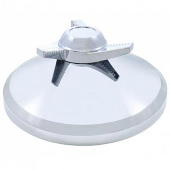 Chrome Rear Axle Cover Hubcap W/ Bar Spinner 4 State Trucks