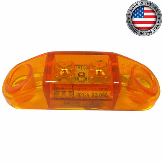 LED Side Marker/Clearance Light, Amber 2-1/2 In Oval, #200-1100-1 - Foto 6