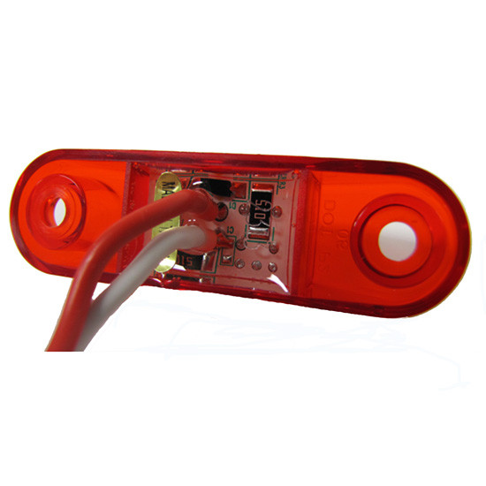 2 Inch 2 Diode Red LED 168 Marker Light - 4 State Trucks