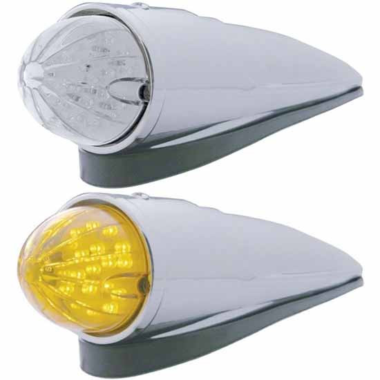 Chrome Grakon 1000 Style 19 Diode Amber LED Cab Light - 4 State Trucks