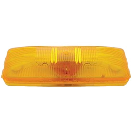 Rectangular Clearance Marker Light W/ 2 Bulbs - 4 State Trucks