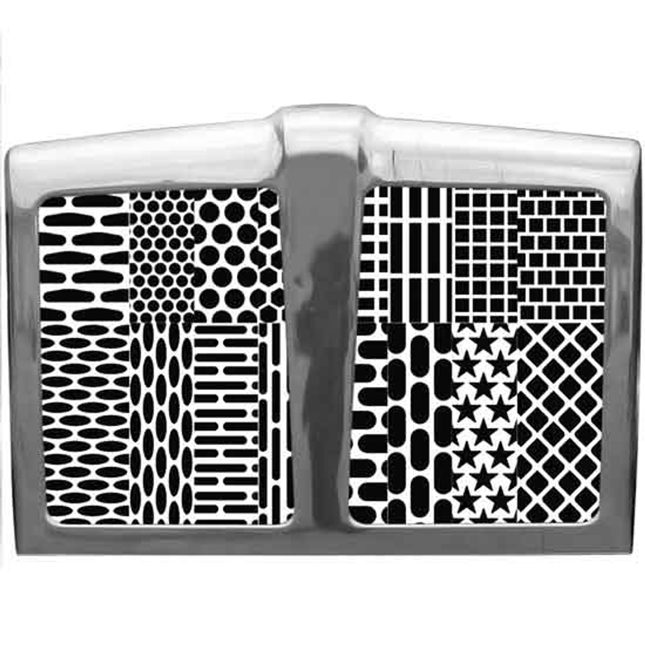 Stainless Steel Custom Punched Grille Inserts For Kenworth