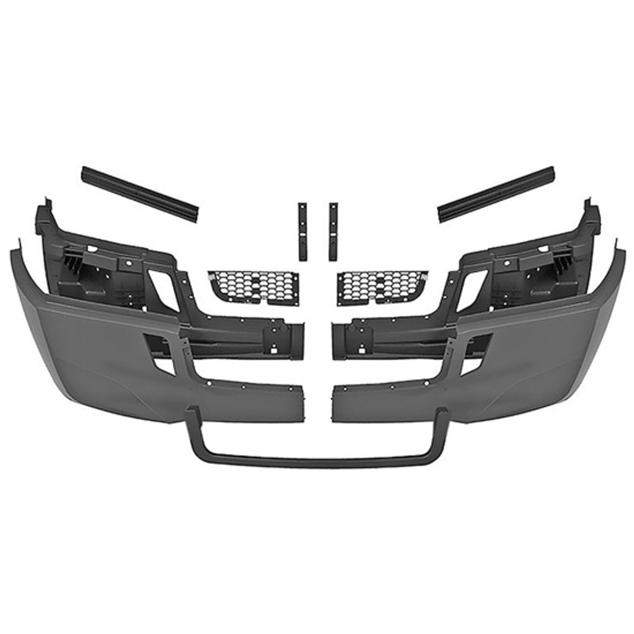 Gray Bumper Assembly Kit W/ Black Front Bumper Trim