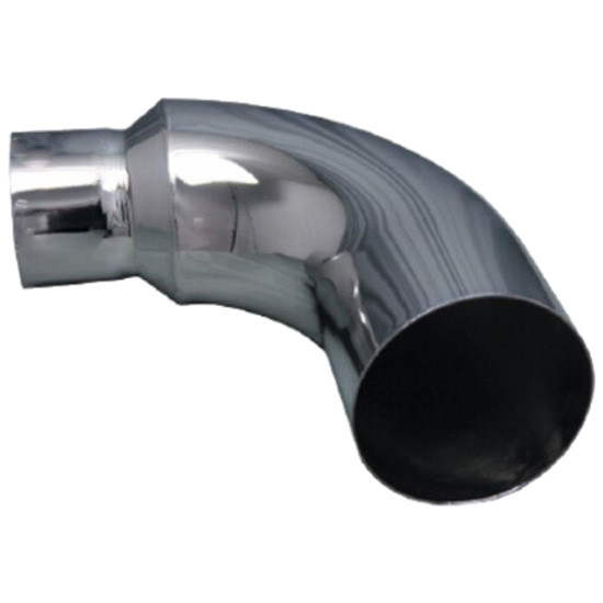 7 OD To 5 ID 90 Degree Chrome Exhaust Elbow - 4 State Trucks