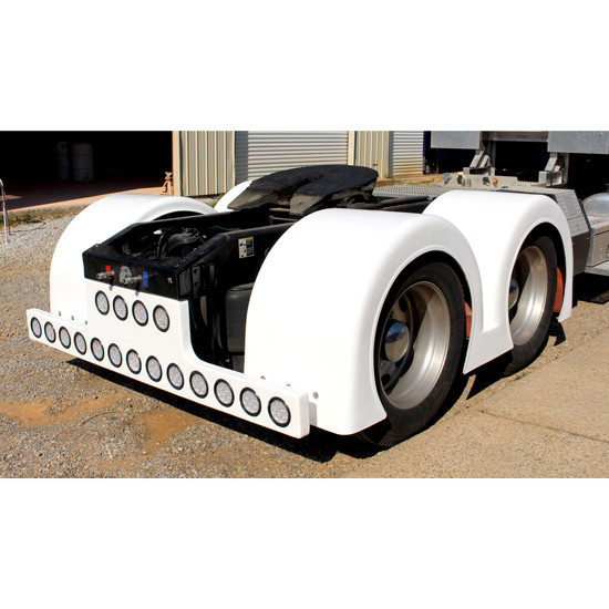 Fiberglass Gangster Double Hump Super Single Fenders - 4