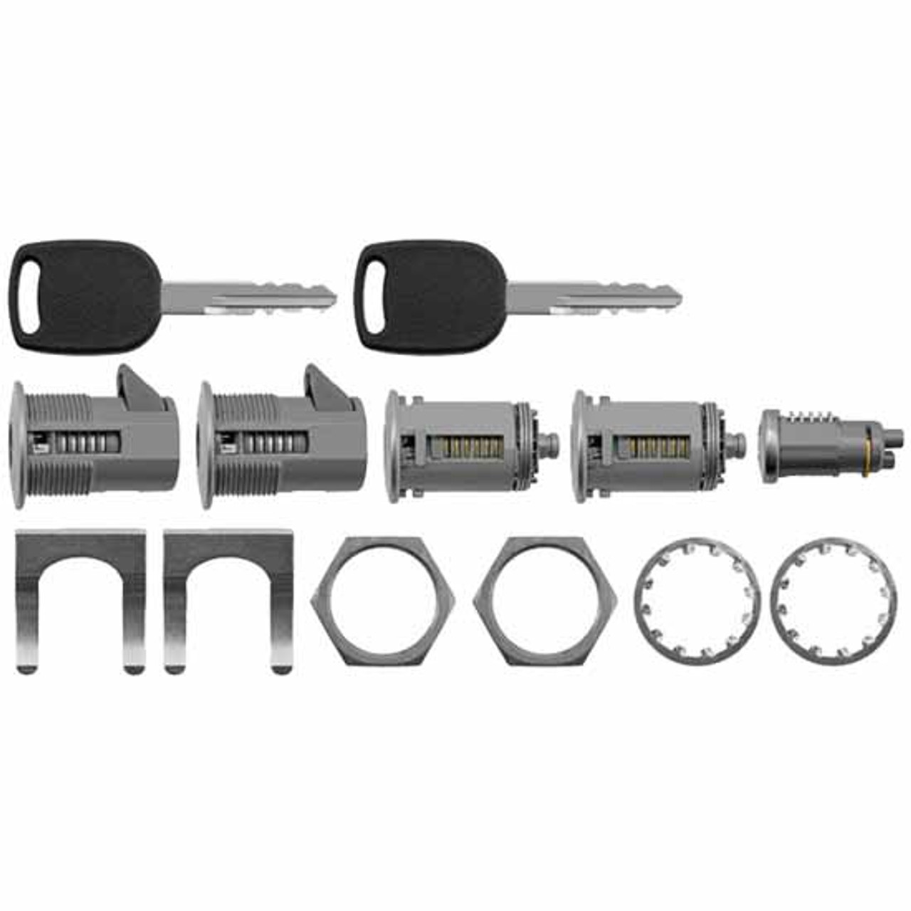 新品24-25greenclothing HeavyJK+MovementPNT Ignition & Door Lock Set Replaces 100164 For Peterbilt 320