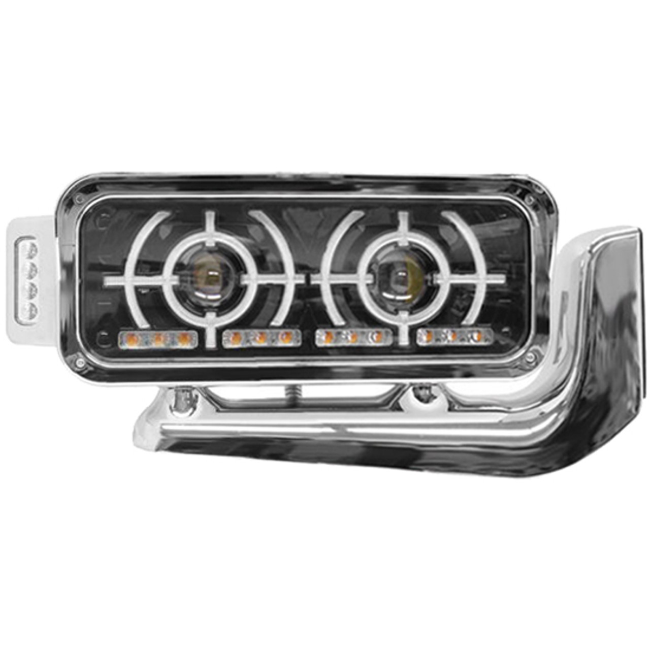 スッパイマンSTN6100H-St Chrome Projector LED Headlight Assembly Passenger Side For
