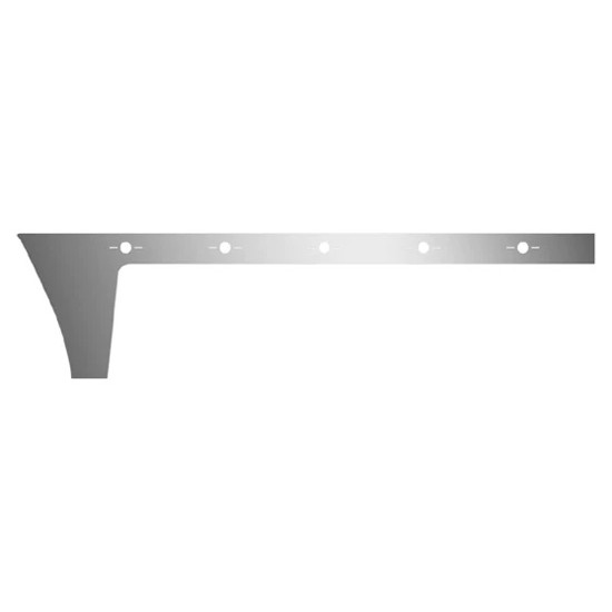 SS Cab Panel With Slotted Light Holes For Kenworth T170, T270