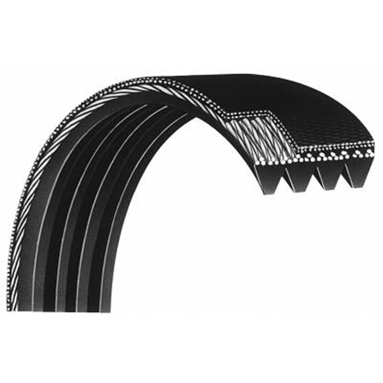 Multi V - 12 Rib Serpentine Belt 104 Inch For Peterbilt 379