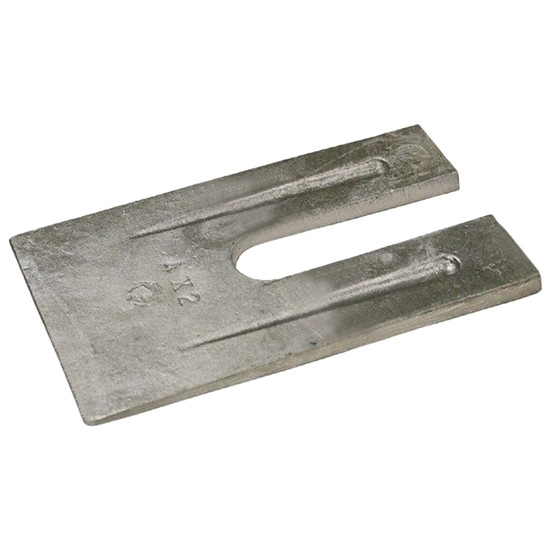 4 X 6 Inch 1 Degree Aluminum Spring Shim Wedge - 4 State Trucks