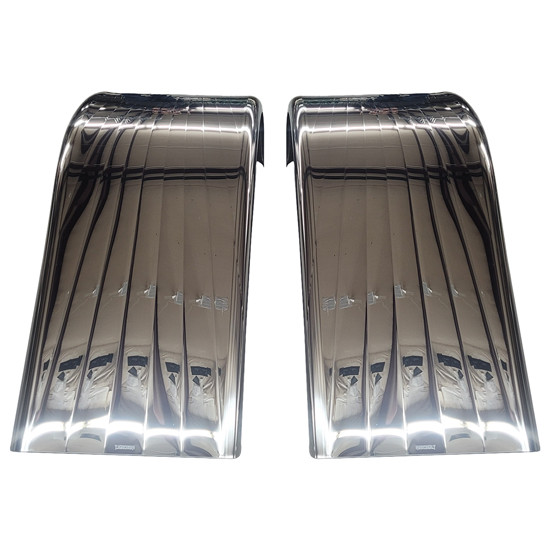 CSM 80 Inch 304 Stainless Steel Sun Burst Pattern Half Fenders