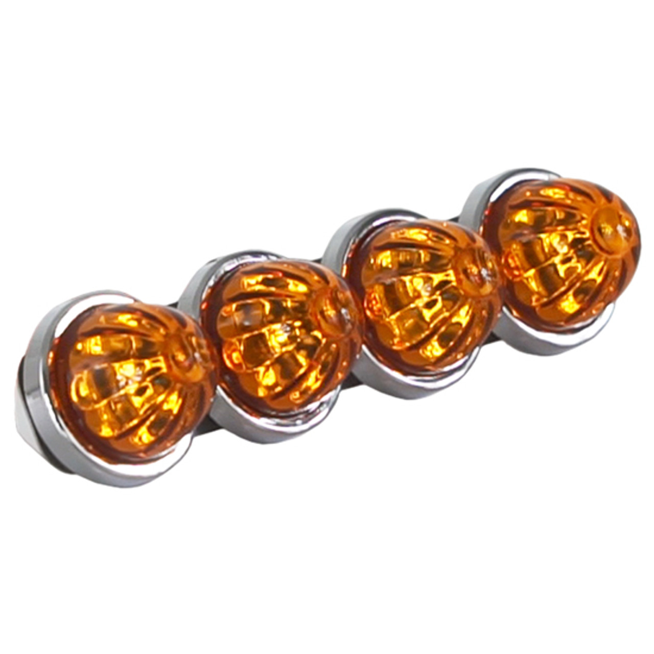 Lime Chrome LED Headlight With RGB Position Light Bar For