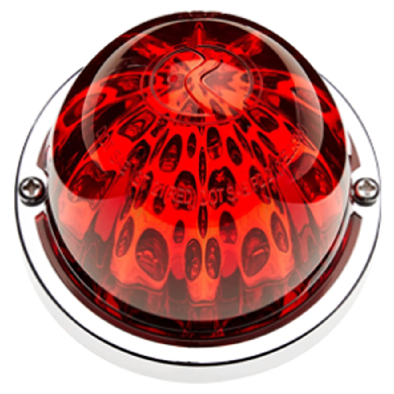 3/4 Inch Mini Watermelon Light - Red LED / Red Lens - 4