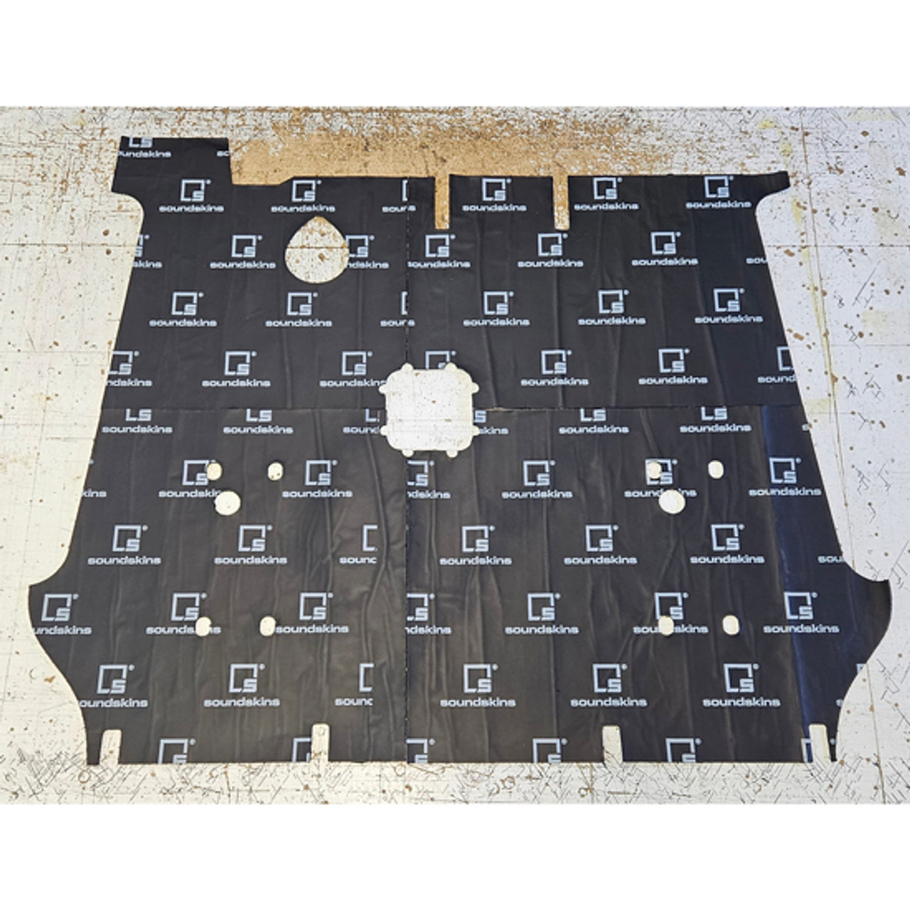 ウッドカーペット　175×350 Light Oak Vinyl Precut Floor For Kenworth W900 2006-2024 - 4
