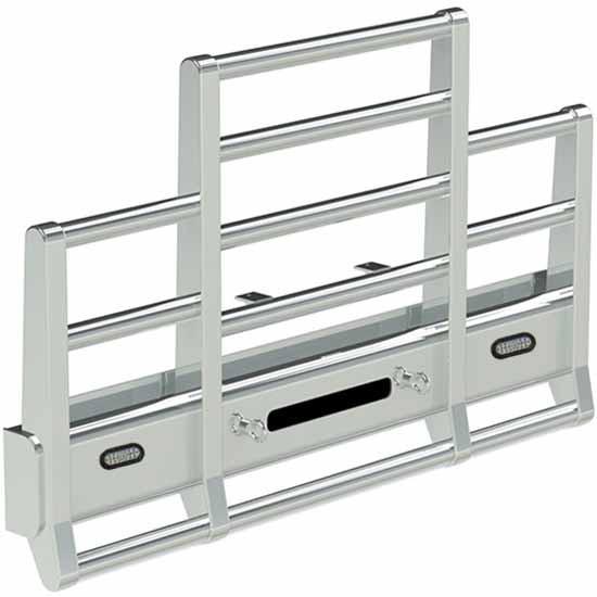 Herd Defender 4 Post Grille Guard Bumper W/ Horizontal Bars, 6