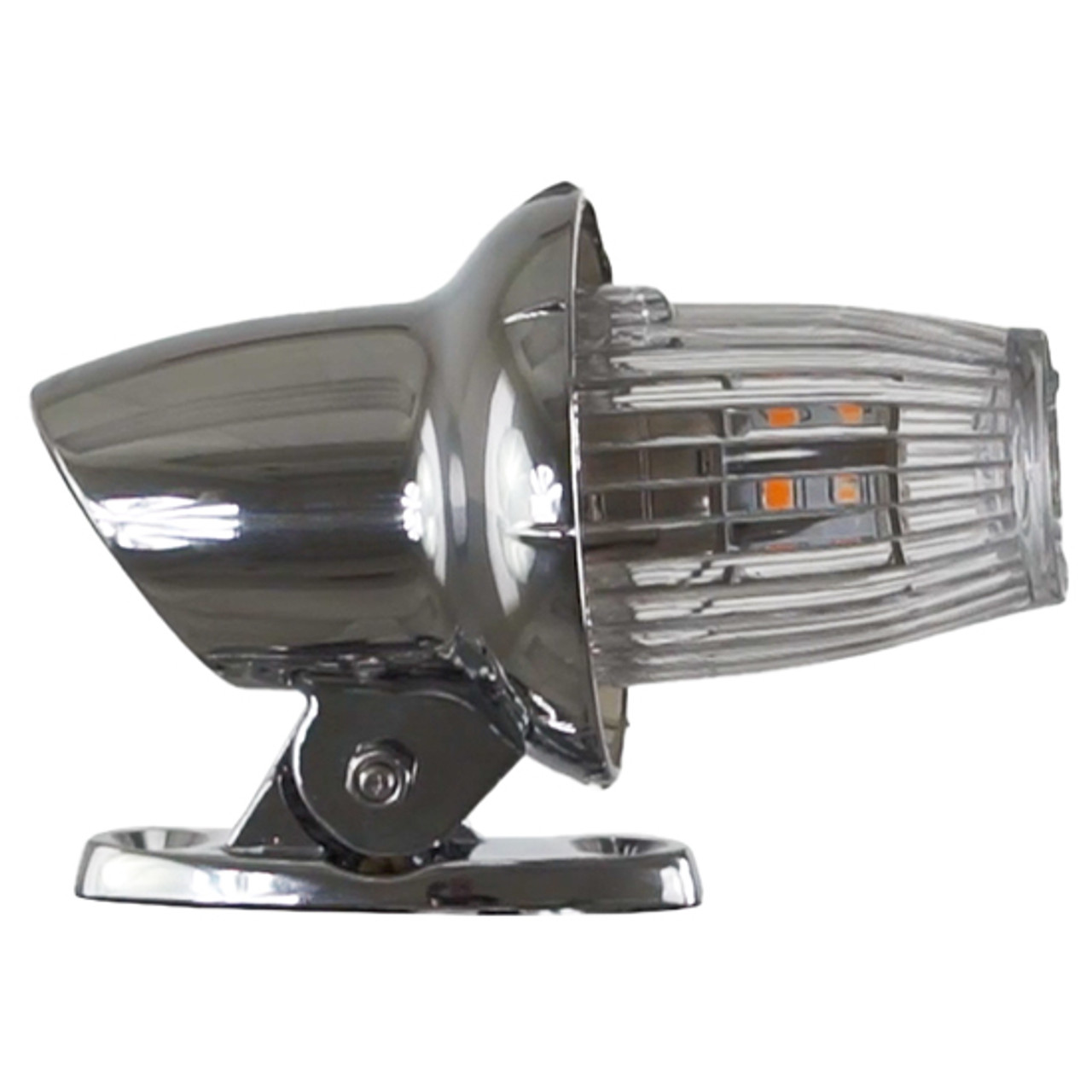 TPHD Retro Fender Light Amber LED / Clear Lens For Kenworth