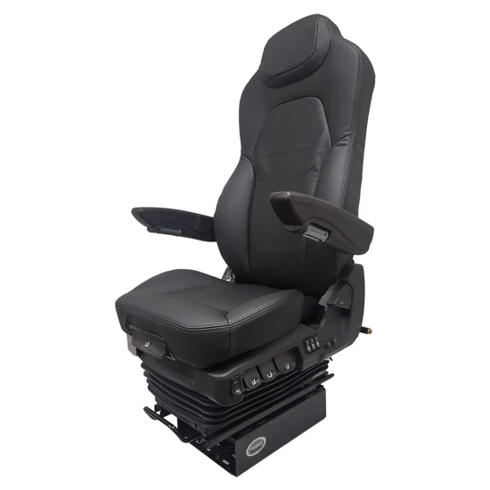 Black Full Leather Air Ride Seat W/ Air Vent Cooling & Heat, Dual ...