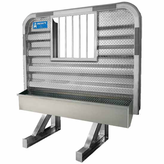 Open Cab Rack Merritt 68 X 70 Inch Dyna-Light Aluminum Cab Rack W/ Jail Bar Window ...