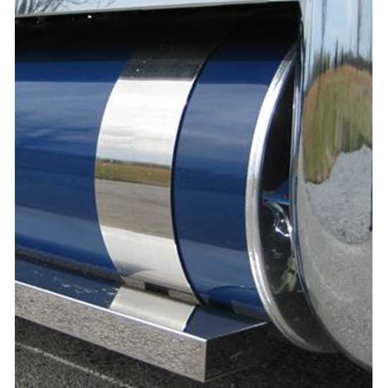 Kenworth 24.5 Inch SS Fuel Tank Straps 6 Inch Wide By CSM 4 State Trucks