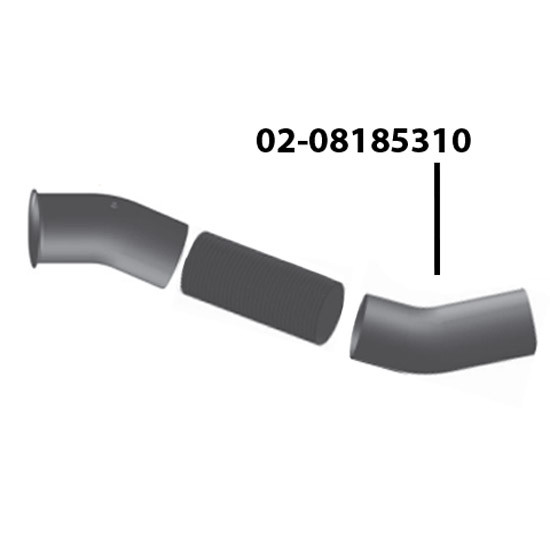 5 Inch Exhaust Down Pipe For Kenworth T600, T800 & W900 4 State Trucks