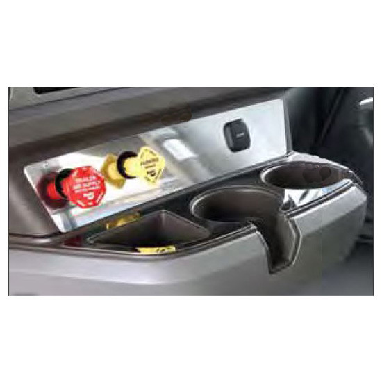 TPHD Stainless Steel Trim Parking Brake And 12V Outlet On Dash For