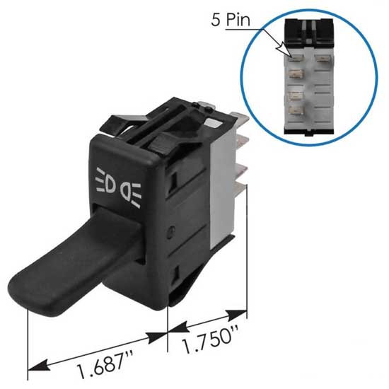 Marker Light Switch Replaces P27104003 For Kenworth 4 State Trucks