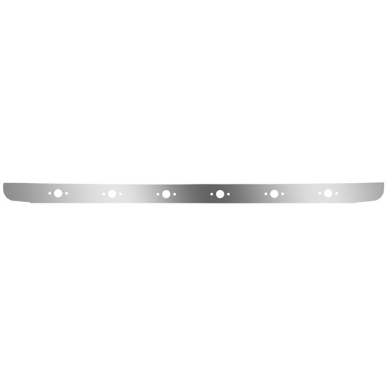 Stainless Steel Bumper Light Bars W/ 12 P3 Light Holes For Freightliner Coronado 2003Current