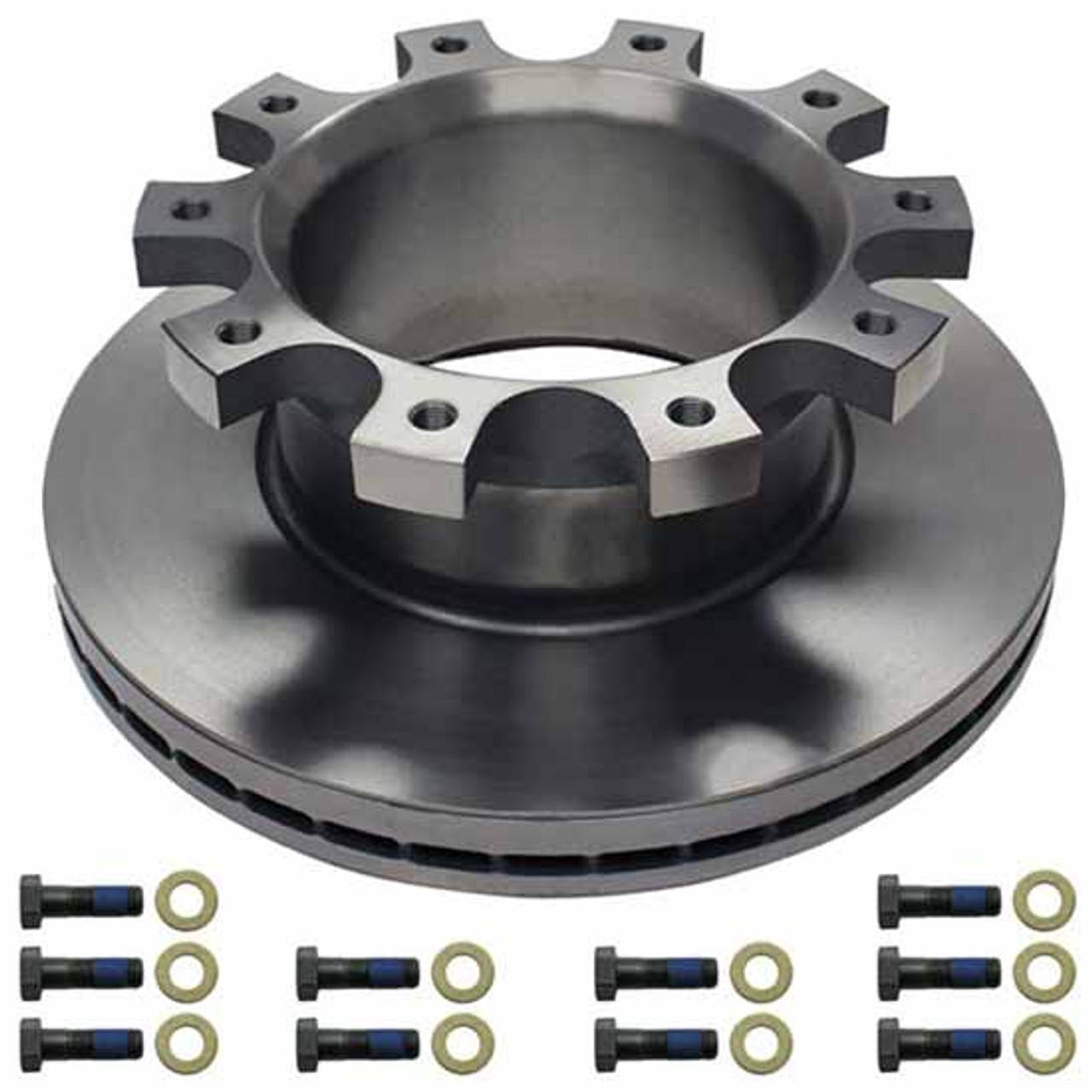 16.875 X 6.281 Inch Brake Rotor W/ Threaded Bolt Holes