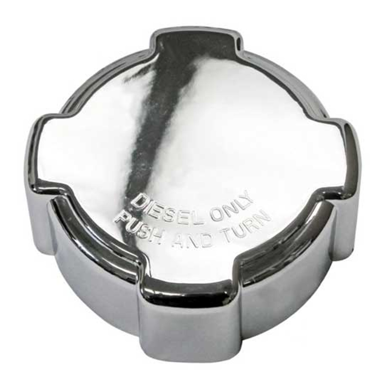 3 Inch Chrome Fuel Cap Cover For Freightliner 4 State Trucks