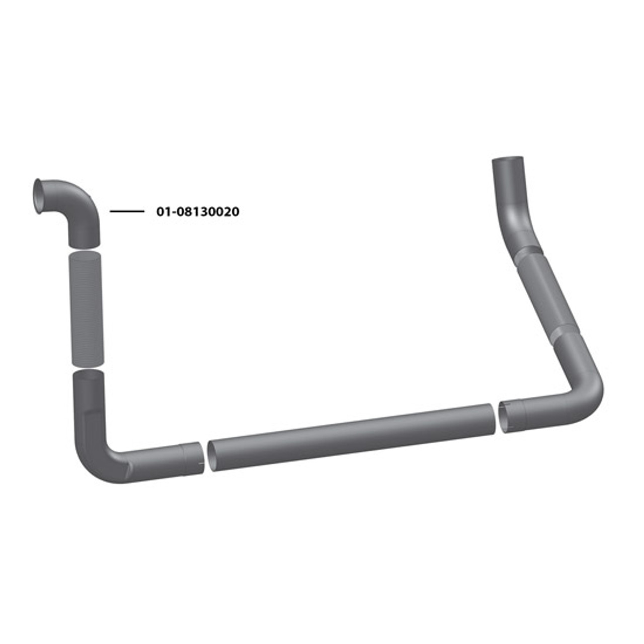 Peterbilt 357, 377, 378, 379 85 Degree Turbo Pipe Replaces