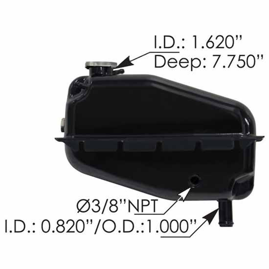 BESTfit Coolant Reservoir Replaces VMLT1555J & T1555 For Freightliner