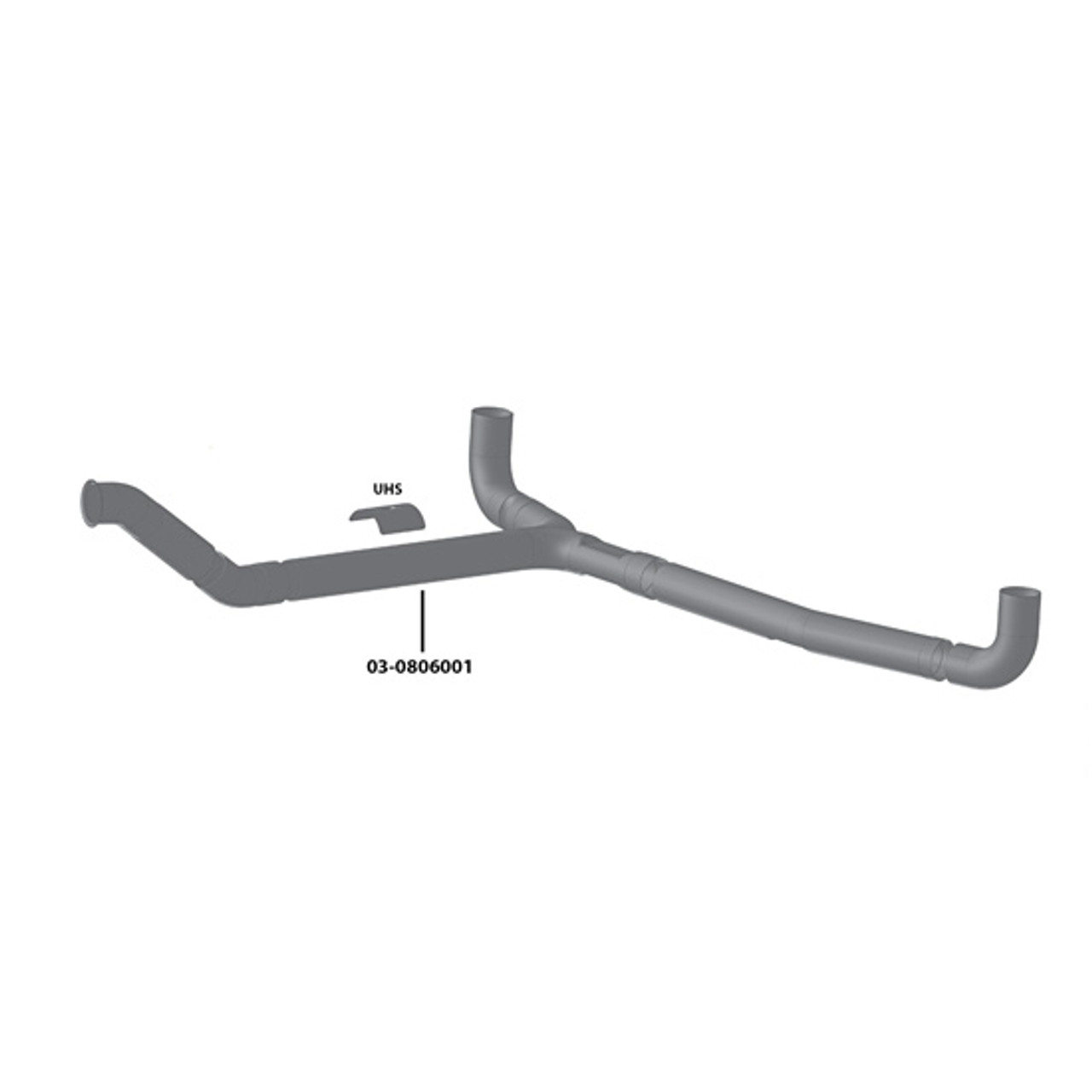 プレーヤー yuko Freightliner Classic, FLD Replacement Exhaust Y-Pipe