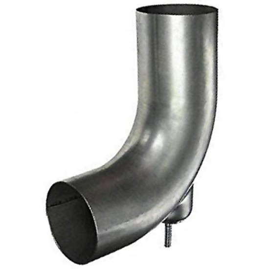 thumbnail image 2 of GMR Racing 4" Aluminized 90° Exhaust Elbow – 4 ID/OD X 10" Arms – Truck Pipe 2 of 6